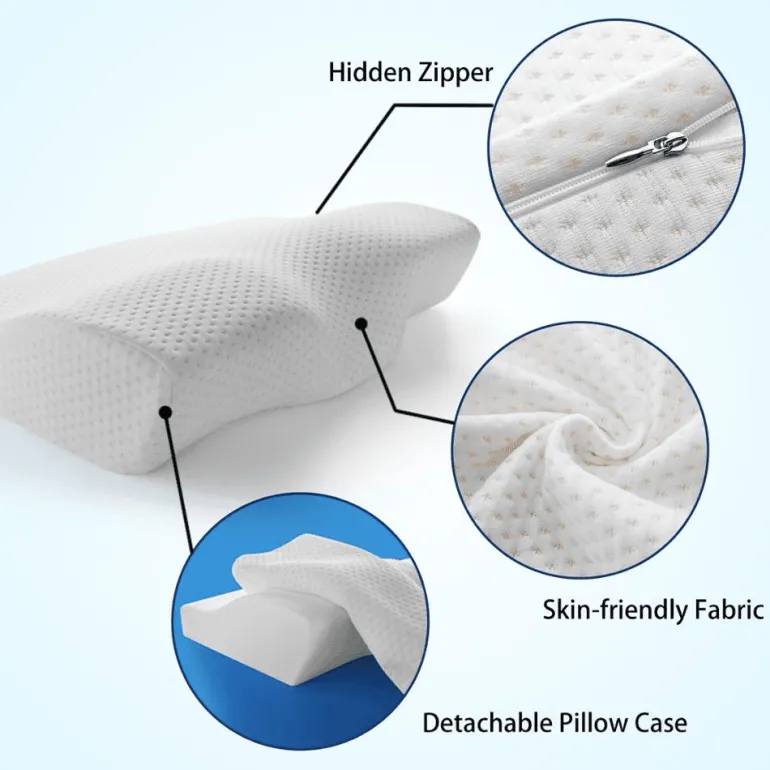 Nackenstützkissen aus Memory-Schaum – Ergonomisches Reisekissen