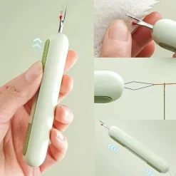 Nadeleinfädler-Nahttrenner-Werkzeug – Nähzubehör mit doppeltem Verwendungszweck