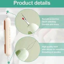 Nadeleinfädler-Nahttrenner-Werkzeug – Nähzubehör mit doppeltem Verwendungszweck