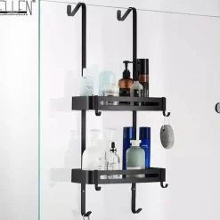 Nagelfreies, doppellagiges Dusch-Organizer-Regal – elegante Aufbewahrungslösung