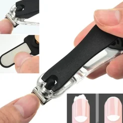 Nagelknipser aus Edelstahl mit rotierendem Kopf – ergonomisches Nagelpflegewerkzeug