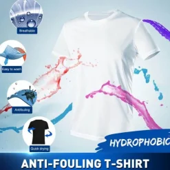 Nano Wasserdichtes Atmungsaktives T-Shirt - Leichtes Outdoor-Shirt