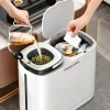 Nass-Trocken-Recyclingbehälter – Praktischer Mülleimer für einfache Mülltrennung
