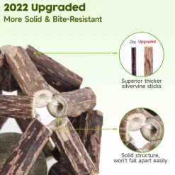 Natürlicher Katzenminzball – Lustiges, gesundes Katzenspielzeug