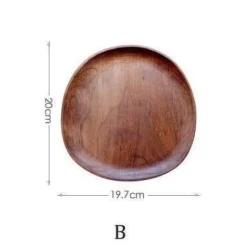Naturholzteller - Unregelmäßiges Holzgeschirr