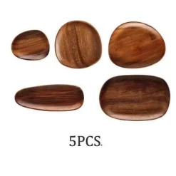 Naturholzteller - Unregelmäßiges Holzgeschirr