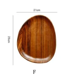 Naturholzteller - Unregelmäßiges Holzgeschirr