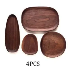 Naturholzteller - Unregelmäßiges Holzgeschirr