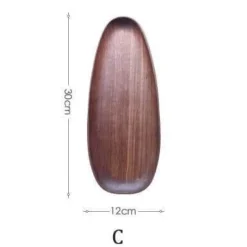 Naturholzteller - Unregelmäßiges Holzgeschirr