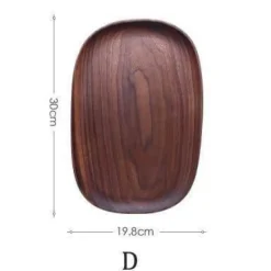 Naturholzteller - Unregelmäßiges Holzgeschirr