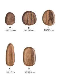 Naturholzteller - Unregelmäßiges Holzgeschirr