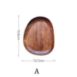 Naturholzteller - Unregelmäßiges Holzgeschirr