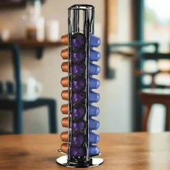 Nespresso-Kapsel-Aufbewahrungsturm – Stilvoller Organizer für 40 Kaffeepads