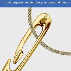 Nähset aus Edelstahl – Nadelfreies Zubehör für einfaches Nähen