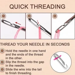 Nähset aus Edelstahl – Nadelfreies Zubehör für einfaches Nähen