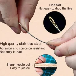 Nähset aus Edelstahl – Nadelfreies Zubehör für einfaches Nähen