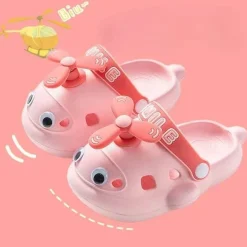 Niedliche Hubschrauber-Hausschuhe für Kinder – weiche Plüsch-Hausschuhe