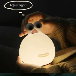 Niedliche Schnecken-LED-Nachtlampe – bezauberndes Licht mit Berührungssensor