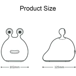 Niedliche Schnecken-LED-Nachtlampe – bezauberndes Licht mit Berührungssensor
