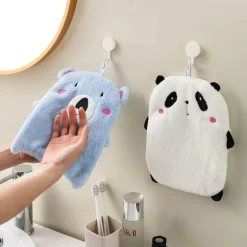 Niedliche Tierhandtücher - Panda Koala Frotteehandtücher mit Schlaufen