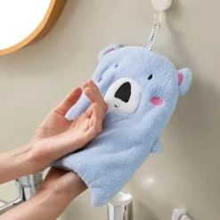 Niedliche Tierhandtücher - Panda Koala Frotteehandtücher mit Schlaufen