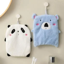 Niedliche Tierhandtücher - Panda Koala Frotteehandtücher mit Schlaufen