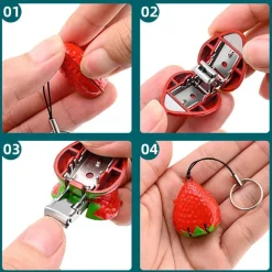 Niedlicher Mini-Tier-Nagelknipser – bezauberndes Frucht-Design