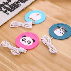 Niedliches USB-Kaffeewärmtablett aus Silikon