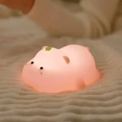 Nilpferd-Baby-Nachtlicht – süße Kinderzimmerlampe für Kinder