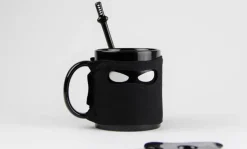 Ninja-Keramiktasse – inklusive Maskenschwertlöffel