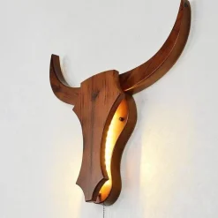 Nordic Bull Head Lamp - Unique Decorative Lighting Fixture