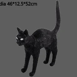 Nordic Cat Table Lamp - Decorative Resin Lighting Fixture