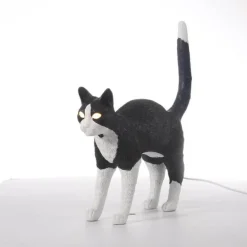 Nordic Cat Table Lamp - Decorative Resin Lighting Fixture