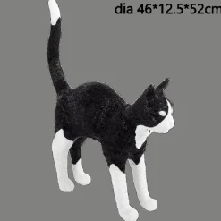 Nordic Cat Table Lamp - Decorative Resin Lighting Fixture