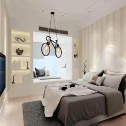 Nordic Chandelier - Modern Bicycle Droplight Lamp