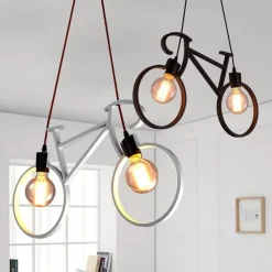 Nordic Chandelier - Modern Bicycle Droplight Lamp