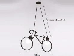 Nordic Chandelier - Modern Bicycle Droplight Lamp