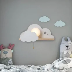 Nordic Cloud Sky LED Wall Lamp - Kids Room Decor
