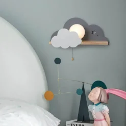 Nordic Cloud Sky LED Wall Lamp - Kids Room Decor