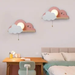 Nordic Cloud Sky LED Wall Lamp - Kids Room Decor