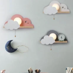 Nordic Cloud Sky LED Wall Lamp - Kids Room Decor
