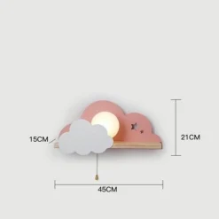 Nordic Cloud Sky LED Wall Lamp - Kids Room Decor