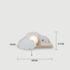 Nordic Cloud Sky LED Wall Lamp - Kids Room Decor