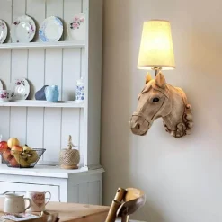 Nordic Horse Wall Lamp - Decorative Home Light Fixture