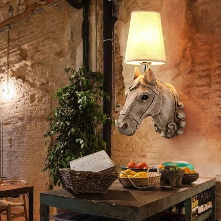 Nordic Horse Wall Lamp - Decorative Home Light Fixture