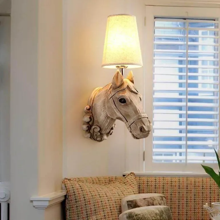 Nordic Horse Wall Lamp - Decorative Home Light Fixture
