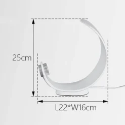 Nordic LED Curl Tischlampe - Moderne Wohnraumbeleuchtung