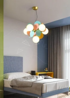 Nordic Multicolor LED Pendant Lights - Artistic Tree Design