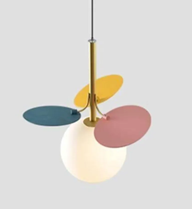 Nordic Multicolor LED Pendant Lights - Artistic Tree Design