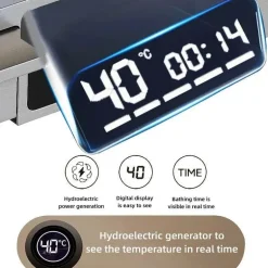 Nordic Piano Key Ambient Light Shower Set - Elegant LED Bathroom Lighting